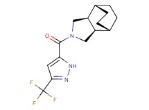 (1R*,2R*,6S*,7S*)-4-{[3-(trifluoromethyl)-1H-pyrazol-5-yl]carbonyl}-4-azatricyclo[5.2.2.0~2,6~]undecane