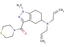 N,N-diallyl-1-methyl-3-(4-thiomorpholinylcarbonyl)-4,5,6,7-tetrahydro-1H-indazol-5-amine