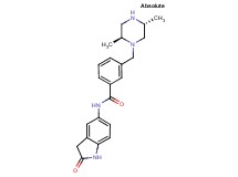 3-{[(2S,5R)-2,5-dimethylpiperazin-1-yl]methyl}-N-(2-oxo-2,3-dihydro-1H-indol-5-yl)benzamide
