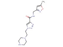 N-[(5-methylisoxazol-3-yl)methyl]-1-(2-piperazin-1-ylethyl)-1H-1,2,3-triazole-4-carboxamide