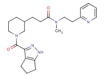 N-methyl-N-[2-(2-pyridinyl)ethyl]-3-[1-(1,4,5,6-tetrahydrocyclopenta[c]pyrazol-3-ylcarbonyl)-3-piperidinyl]propanamide