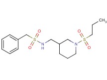 1-phenyl-N-{[1-(propylsulfonyl)piperidin-3-yl]methyl}methanesulfonamide