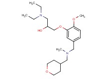 1-(diethylamino)-3-(2-methoxy-5-{[methyl(tetrahydro-2H-pyran-4-ylmethyl)amino]methyl}phenoxy)-2-propanol