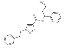 N-(1-phenylbutyl)-1-(2-phenylethyl)-1H-1,2,3-triazole-4-carboxamide