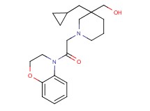 {3-(cyclopropylmethyl)-1-[2-(2,3-dihydro-4H-1,4-benzoxazin-4-yl)-2-oxoethyl]piperidin-3-yl}methanol