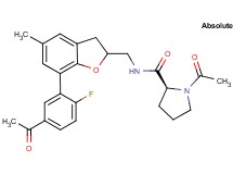 1-acetyl-N-{[7-(5-acetyl-2-fluorophenyl)-5-methyl-2,3-dihydro-1-benzofuran-2-yl]methyl}-L-prolinamide