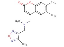 6,7-dimethyl-4-({methyl[(4-methyl-1,2,5-oxadiazol-3-yl)methyl]amino}methyl)-2H-chromen-2-one