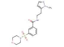 N-[2-(1-methyl-1H-pyrazol-5-yl)ethyl]-3-(morpholin-4-ylsulfonyl)benzamide
