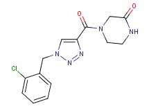 4-{[1-(2-chlorobenzyl)-1H-1,2,3-triazol-4-yl]carbonyl}-2-piperazinone
