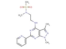 N-(2-{[1,3-dimethyl-6-(2-pyridinyl)-1H-pyrazolo[3,4-d]pyrimidin-4-yl]amino}ethyl)-N-methylmethanesulfonamide