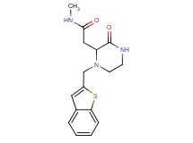 2-[1-(1-benzothien-2-ylmethyl)-3-oxopiperazin-2-yl]-N-methylacetamide