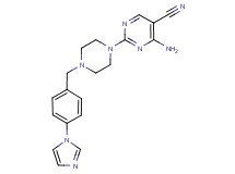 4-amino-2-{4-[4-(1H-imidazol-1-yl)benzyl]piperazin-1-yl}pyrimidine-5-carbonitrile