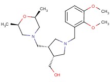 ((3R*,4S*)-1-(2,3-dimethoxybenzyl)-4-{[(2R*,6S*)-2,6-dimethylmorpholin-4-yl]methyl}pyrrolidin-3-yl)methanol