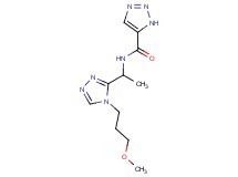 N-{1-[4-(3-methoxypropyl)-4H-1,2,4-triazol-3-yl]ethyl}-1H-1,2,3-triazole-5-carboxamide