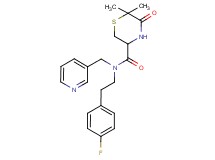 N-[2-(4-fluorophenyl)ethyl]-6,6-dimethyl-5-oxo-N-(pyridin-3-ylmethyl)thiomorpholine-3-carboxamide