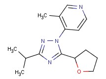 4-[3-isopropyl-5-(tetrahydrofuran-2-yl)-1H-1,2,4-triazol-1-yl]-3-methylpyridine