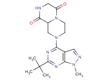 8-(6-tert-butyl-1-methyl-1H-pyrazolo[3,4-d]pyrimidin-4-yl)tetrahydro-2H-pyrazino[1,2-a]pyrazine-1,4(3H,6H)-dione