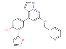 2-isoxazol-5-yl-4-{6-[(pyridin-3-ylmethyl)amino]-1H-pyrrolo[2,3-b]pyridin-4-yl}phenol