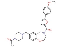 7-[(4-acetyl-1-piperazinyl)methyl]-4-[5-(4-methoxyphenyl)-2-furoyl]-2,3,4,5-tetrahydro-1,4-benzoxazepine