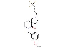 7-(3-methoxybenzyl)-2-(4,4,4-trifluorobutyl)-2,7-diazaspiro[4.5]decan-6-one