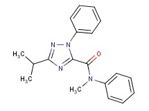 3-isopropyl-N-methyl-N,1-diphenyl-1H-1,2,4-triazole-5-carboxamide