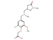 [2-chloro-6-methoxy-4-({methyl[(1-methyl-5-oxopyrrolidin-3-yl)methyl]amino}methyl)phenoxy]acetic acid