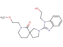 2-[1-(2-hydroxyethyl)-1H-benzimidazol-2-yl]-7-(2-methoxyethyl)-2,7-diazaspiro[4.5]decan-6-one