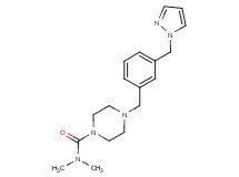 N,N-dimethyl-4-[3-(1H-pyrazol-1-ylmethyl)benzyl]piperazine-1-carboxamide