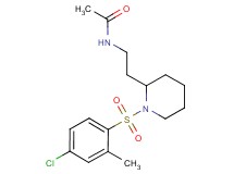 N-(2-{1-[(4-chloro-2-methylphenyl)sulfonyl]-2-piperidinyl}ethyl)acetamide