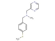 N-methyl-1-[4-(methylthio)phenyl]-N-(pyrazin-2-ylmethyl)methanamine