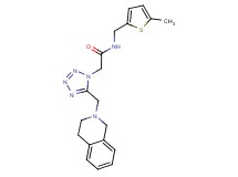 2-[5-(3,4-dihydroisoquinolin-2(1H)-ylmethyl)-1H-tetrazol-1-yl]-N-[(5-methyl-2-thienyl)methyl]acetamide