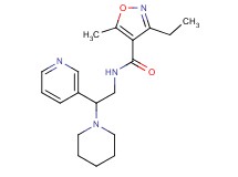 3-ethyl-5-methyl-N-(2-piperidin-1-yl-2-pyridin-3-ylethyl)isoxazole-4-carboxamide