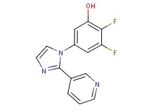 2,3-difluoro-5-(2-pyridin-3-yl-1H-imidazol-1-yl)phenol