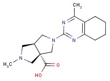 (3aS*,6aS*)-2-methyl-5-(4-methyl-5,6,7,8-tetrahydroquinazolin-2-yl)hexahydropyrrolo[3,4-c]pyrrole-3a(1H)-carboxylic acid