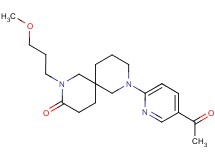 8-(5-acetyl-2-pyridinyl)-2-(3-methoxypropyl)-2,8-diazaspiro[5.5]undecan-3-one