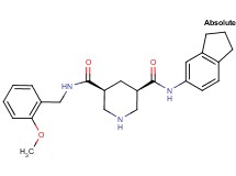 (3R,5S)-N-(2,3-dihydro-1H-inden-5-yl)-N'-(2-methoxybenzyl)-3,5-piperidinedicarboxamide