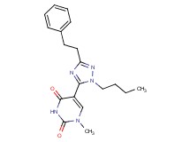 5-[1-butyl-3-(2-phenylethyl)-1H-1,2,4-triazol-5-yl]-1-methylpyrimidine-2,4(1H,3H)-dione