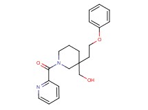 [3-(2-phenoxyethyl)-1-(2-pyridinylcarbonyl)-3-piperidinyl]methanol