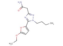2-[1-butyl-5-(5-ethoxy-2-furyl)-1H-1,2,4-triazol-3-yl]acetamide