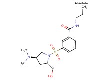 3-{[(2S,4R)-4-(dimethylamino)-2-(hydroxymethyl)pyrrolidin-1-yl]sulfonyl}-N-propylbenzamide