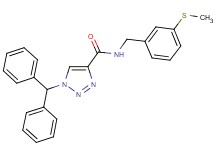 1-(diphenylmethyl)-N-[3-(methylthio)benzyl]-1H-1,2,3-triazole-4-carboxamide