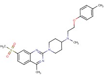 N-methyl-1-[4-methyl-7-(methylsulfonyl)-2-quinazolinyl]-N-[2-(4-methylphenoxy)ethyl]-4-piperidinamine