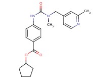 cyclopentyl 4-[({methyl[(2-methylpyridin-4-yl)methyl]amino}carbonyl)amino]benzoate