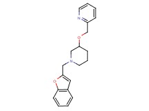 2-({[1-(1-benzofuran-2-ylmethyl)-3-piperidinyl]oxy}methyl)pyridine