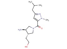 2-{rel-(3S,4R)-4-amino-1-[(3-isobutyl-1-methyl-1H-pyrazol-5-yl)carbonyl]-3-pyrrolidinyl}ethanol hydrochloride