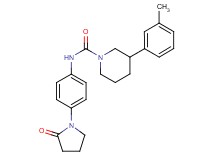 3-(3-methylphenyl)-N-[4-(2-oxopyrrolidin-1-yl)phenyl]piperidine-1-carboxamide