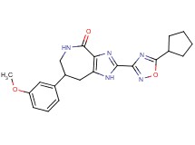 2-(5-cyclopentyl-1,2,4-oxadiazol-3-yl)-7-(3-methoxyphenyl)-5,6,7,8-tetrahydroimidazo[4,5-c]azepin-4(1H)-one
