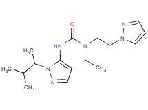 N'-[1-(1,2-dimethylpropyl)-1H-pyrazol-5-yl]-N-ethyl-N-[2-(1H-pyrazol-1-yl)ethyl]urea