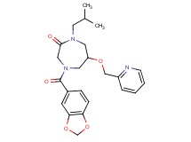 4-(1,3-benzodioxol-5-ylcarbonyl)-1-isobutyl-6-(2-pyridinylmethoxy)-1,4-diazepan-2-one