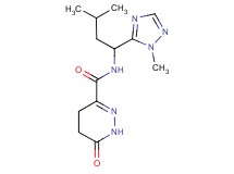 N-[3-methyl-1-(1-methyl-1H-1,2,4-triazol-5-yl)butyl]-6-oxo-1,4,5,6-tetrahydropyridazine-3-carboxamide